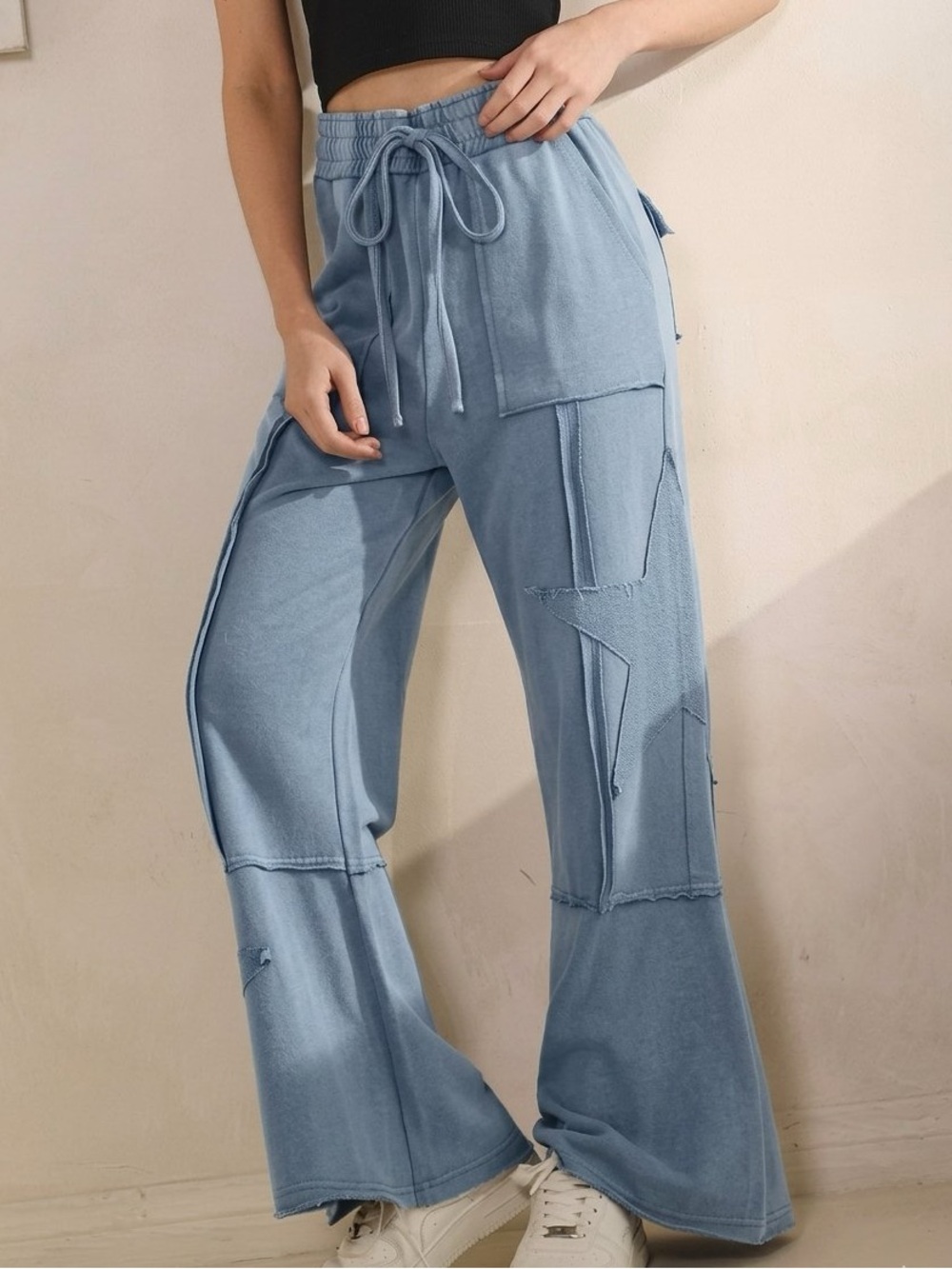 EUC💙Sage + Fig Stardust Pants Small Blue